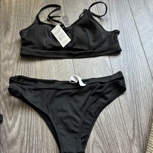 Cupshe Women's Black Bikini Set